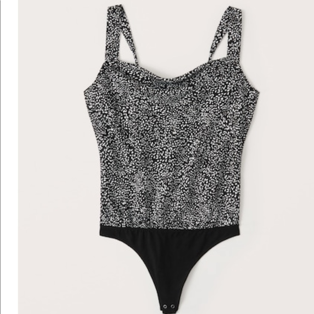 Abercrombie wide strap cowl neck cami body suit - new with tags